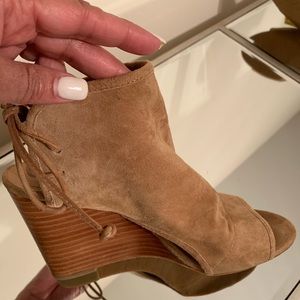 Tahari open toe booties